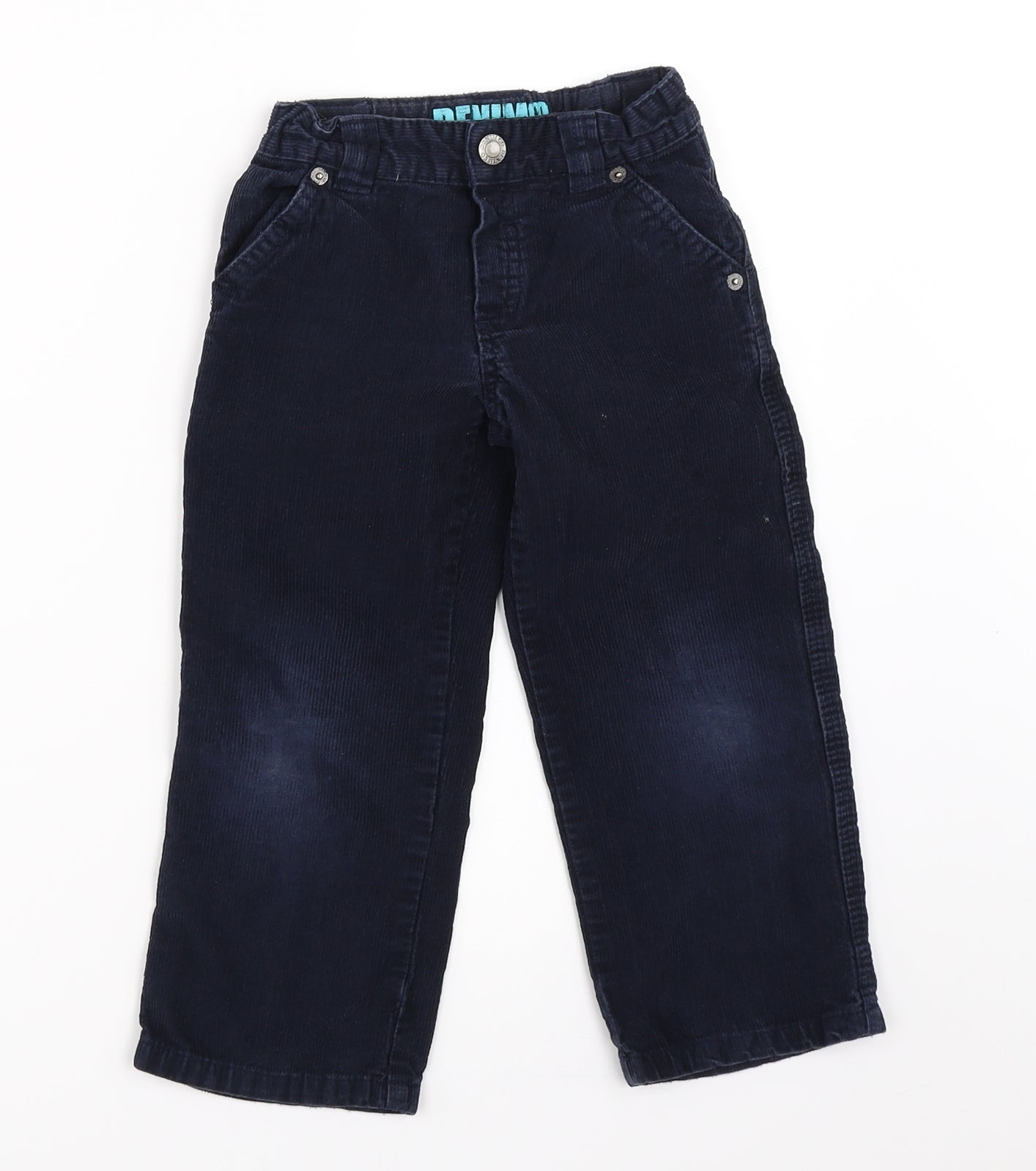 Primark Boys Blue  Corduroy Chino Trousers Size 3-4 Years