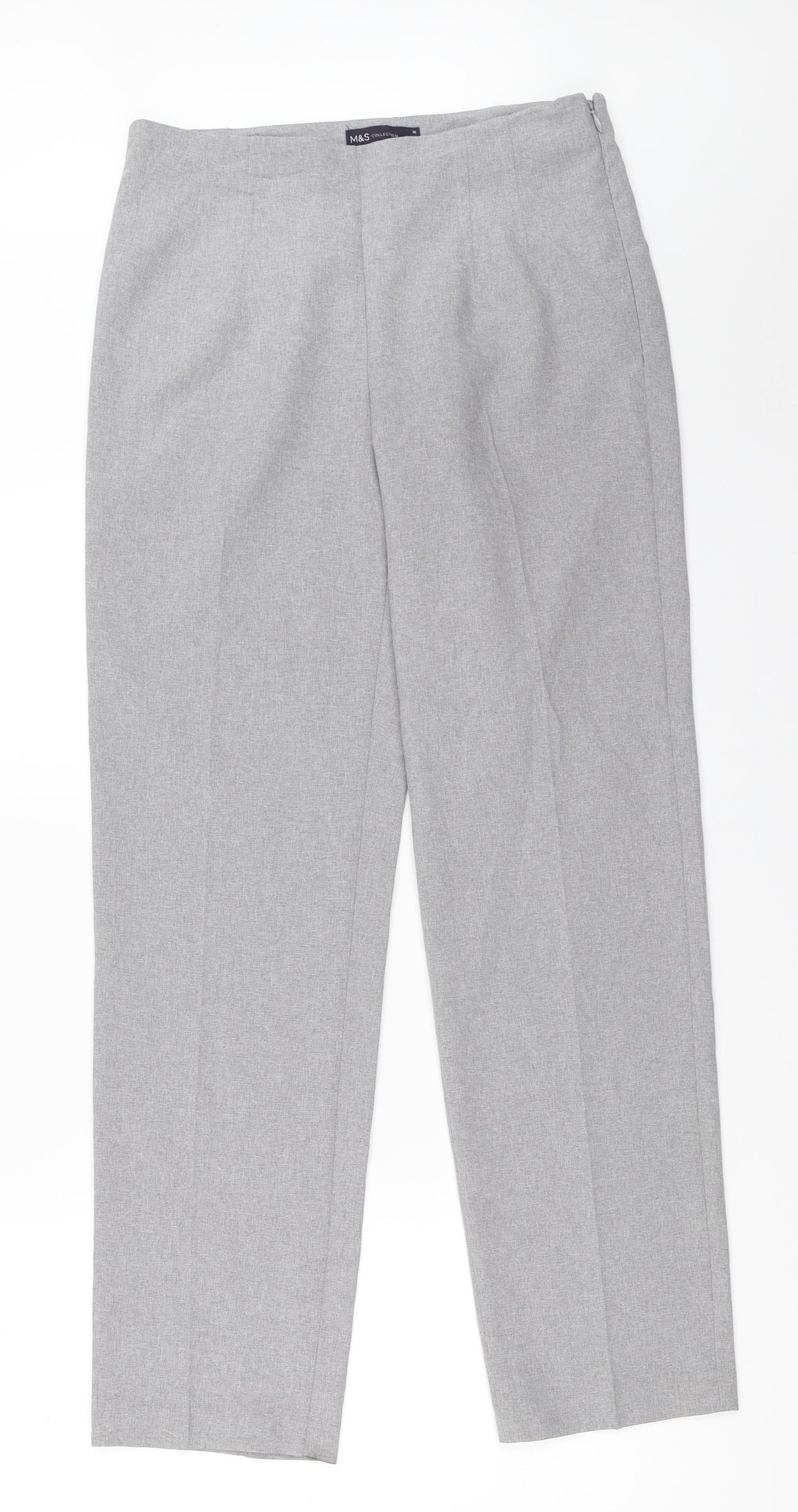 Marks and Spencer Womens Grey   Trousers  Size 10 L30.5 in
