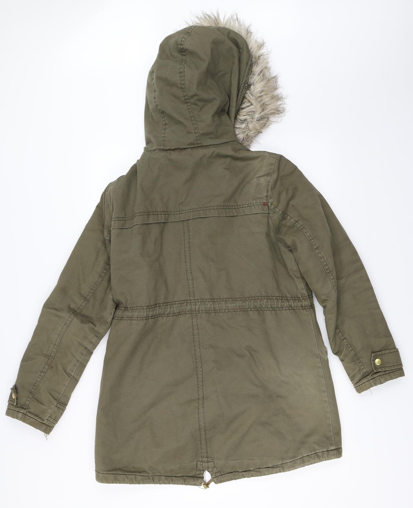 Preworn Womens Green   Parka Coat Size 12