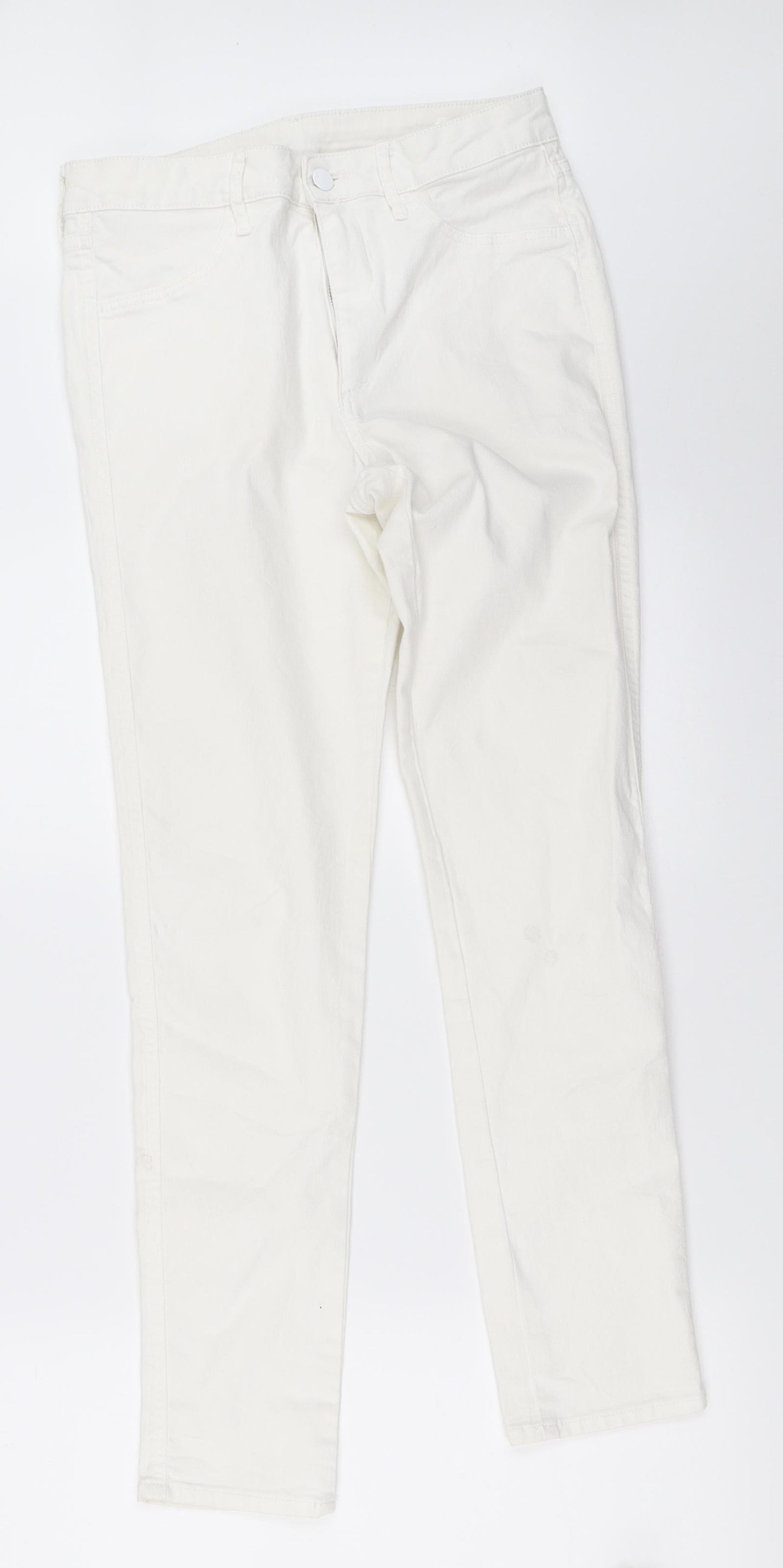 H&M Womens White   Skinny Jeans Size 29 in L28.5 in
