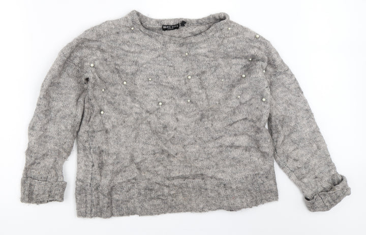 Brave Soul Womens Grey Pullover Jumper Size 6