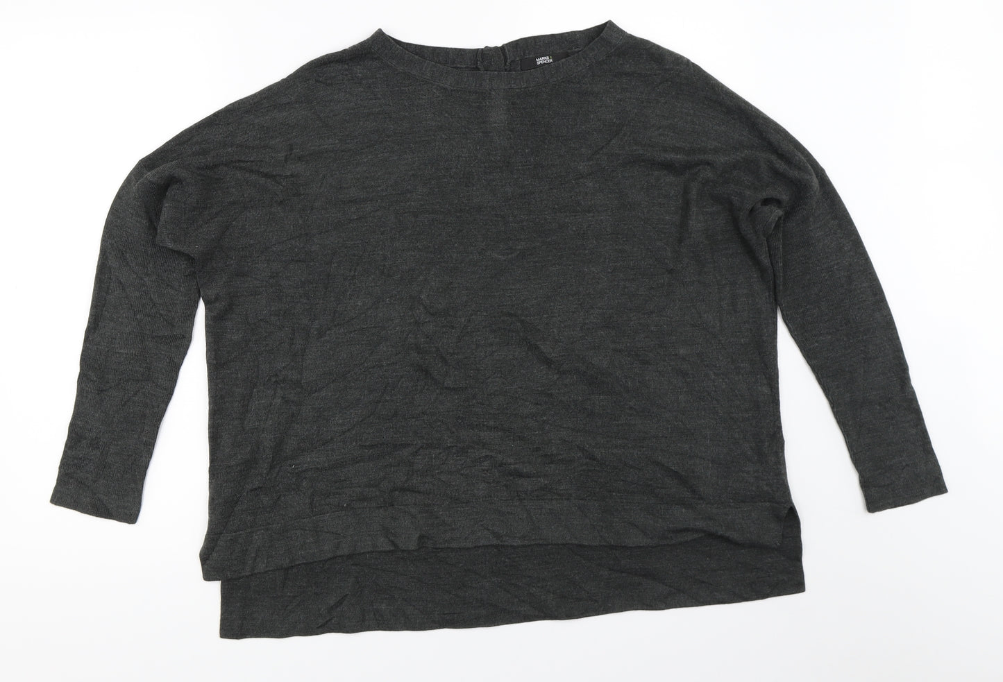 Marks and Spencer Womens Grey   Pullover Jumper Size 16