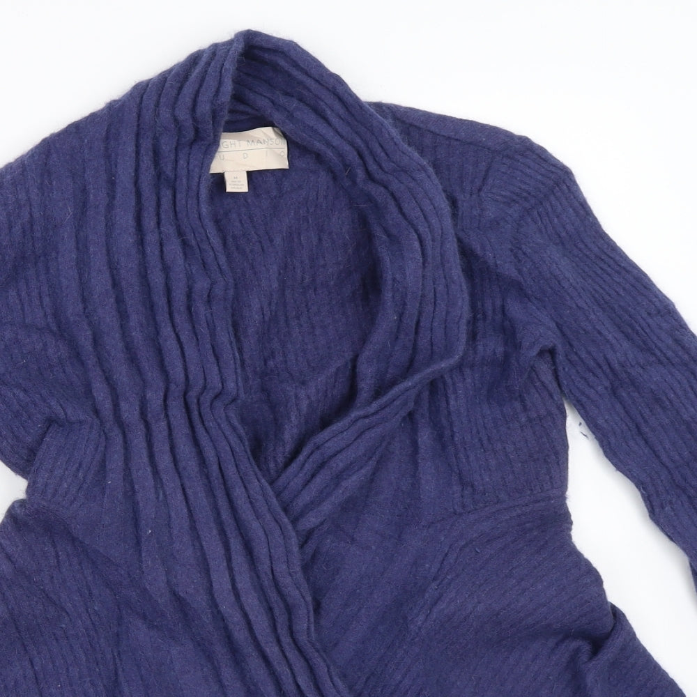 Fern Wright Manson Womens Blue   Cardigan Jumper Size M