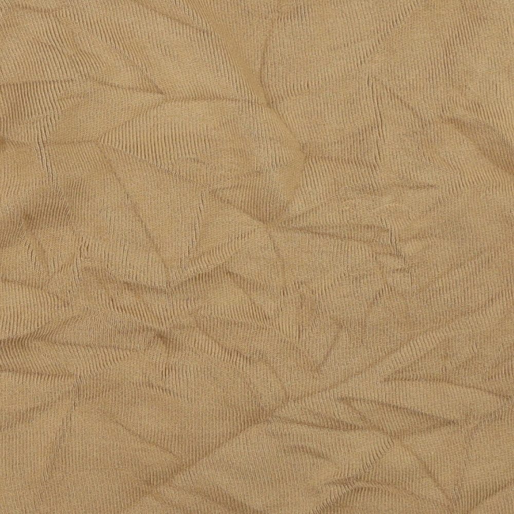 Glamify Womens Beige   Full Zip Jumper Size M