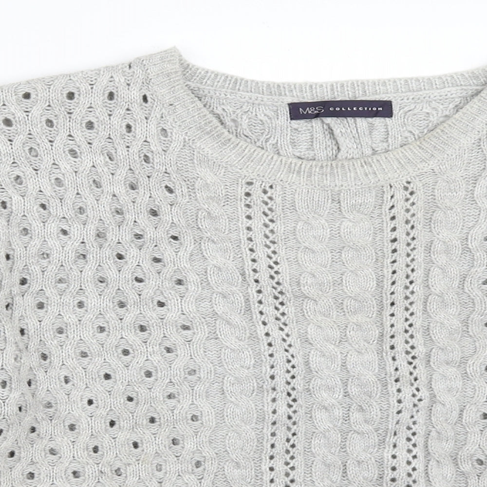 Marks and Spencer Womens Grey   Pullover Jumper Size 18