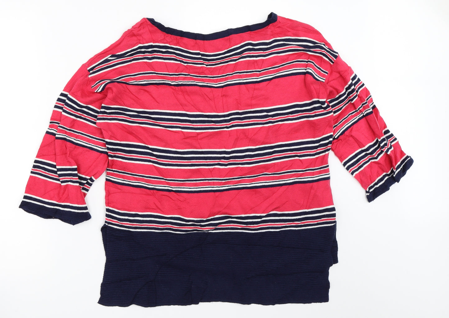 NEXT Womens Pink Striped  Pullover Jumper Size 10