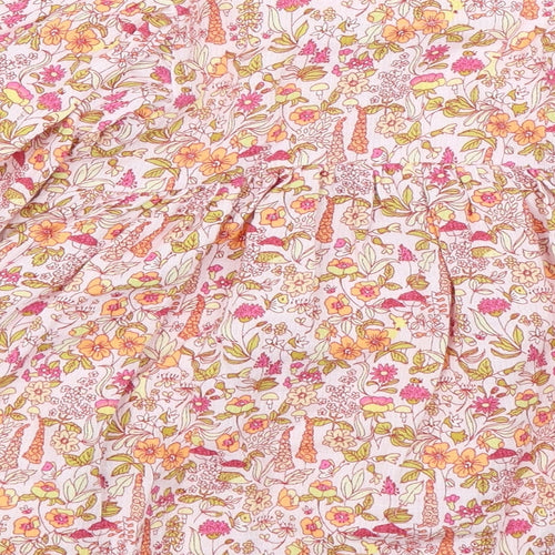 NEXT Girls Pink Floral  Fit & Flare  Size 2-3 Years