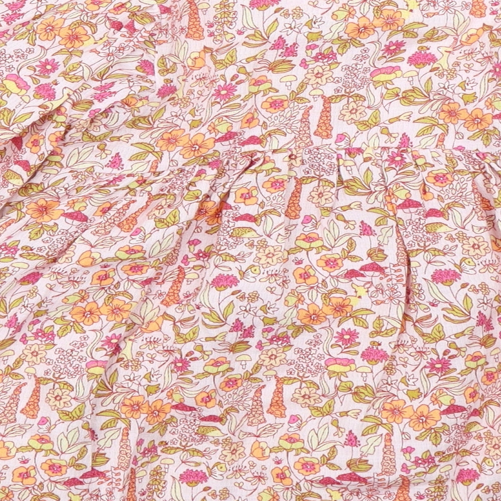 NEXT Girls Pink Floral  Fit & Flare  Size 2-3 Years
