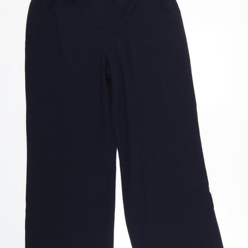 Label be Womens Blue   Cropped Trousers Size 14 L26 in