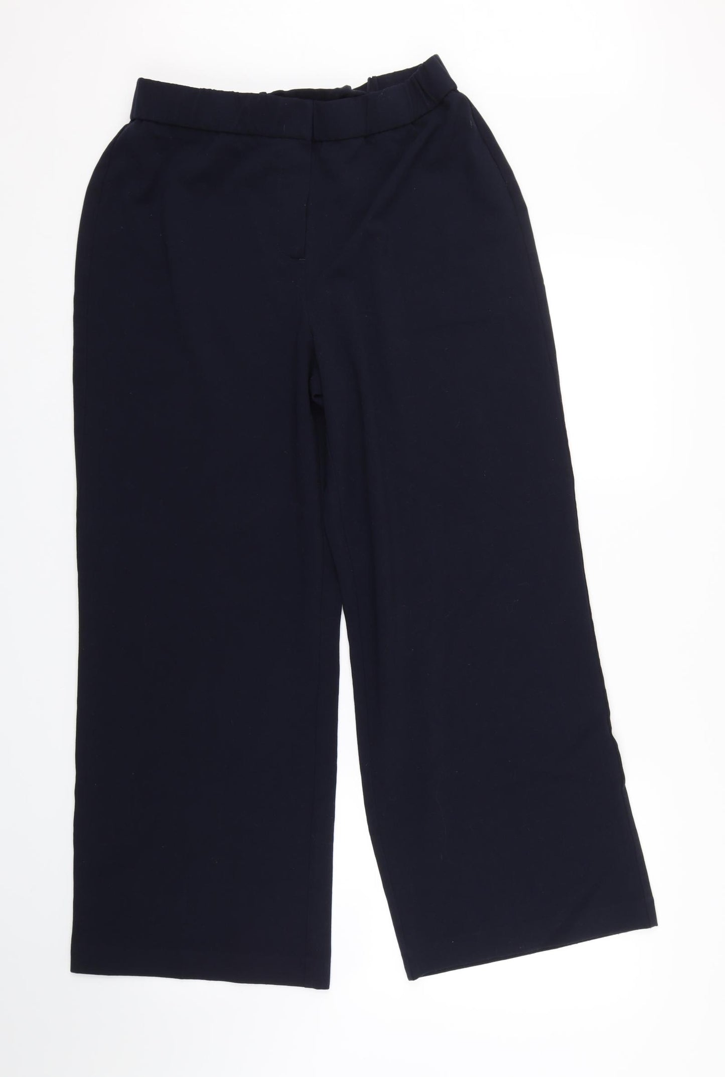 Label be Womens Blue   Cropped Trousers Size 14 L26 in