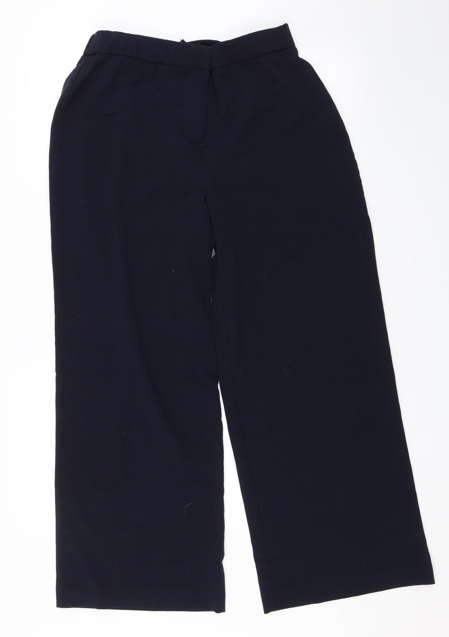 Label Be Womens Blue   Cropped Trousers Size 14 L26 in