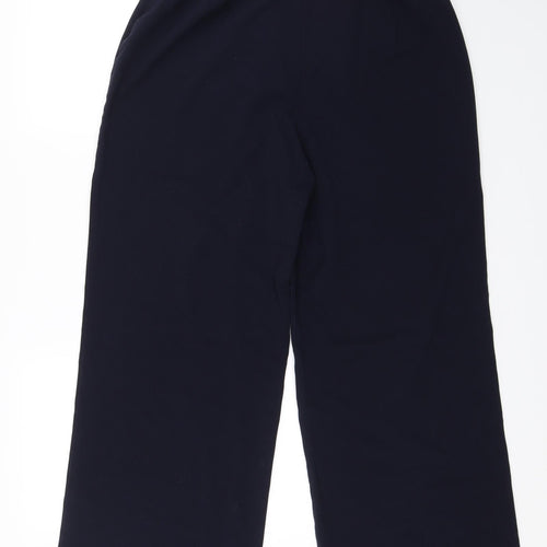 Label Be Womens Blue   Cropped Trousers Size 14 L26 in