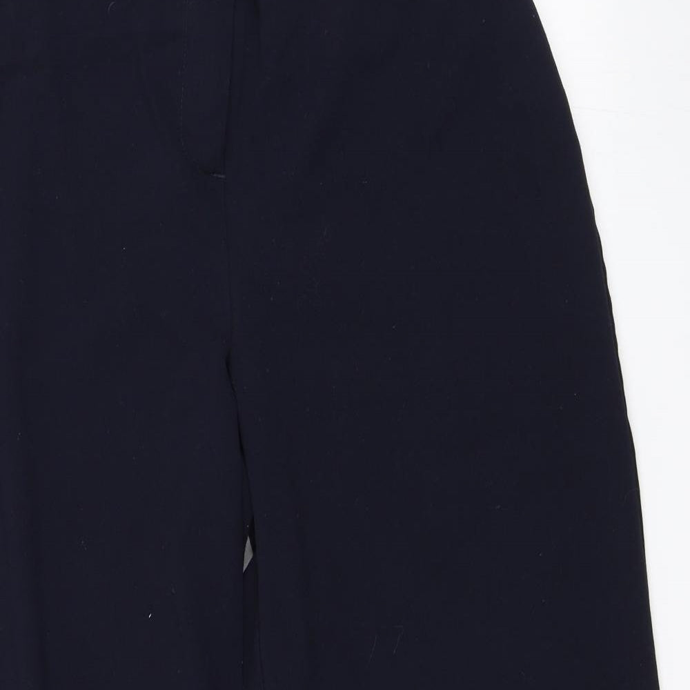 Label Be Womens Blue   Cropped Trousers Size 14 L26 in