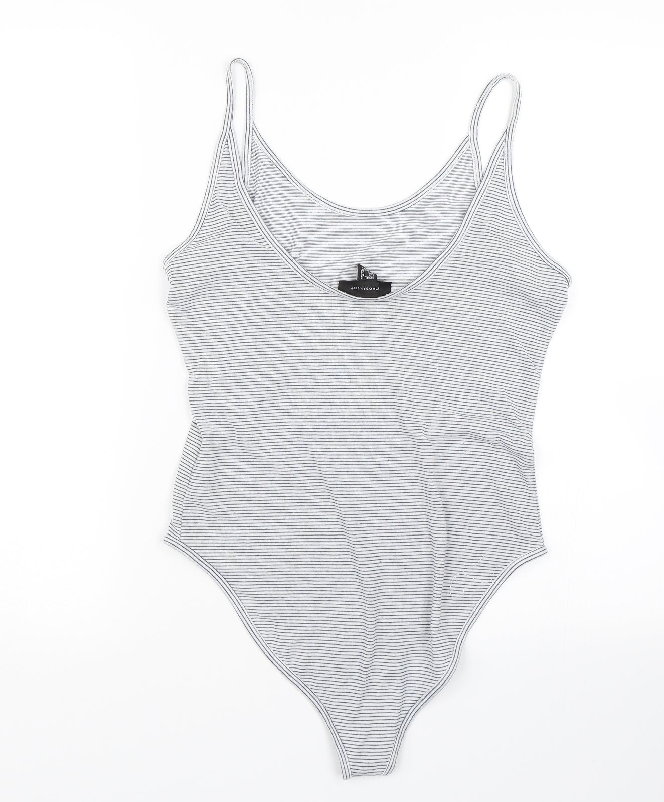 Atmosphere Womens Black Striped  Wrap Tank Size 12