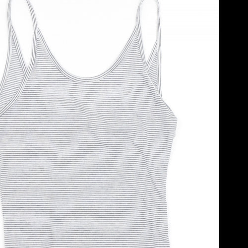 Atmosphere Womens Black Striped  Wrap Tank Size 12