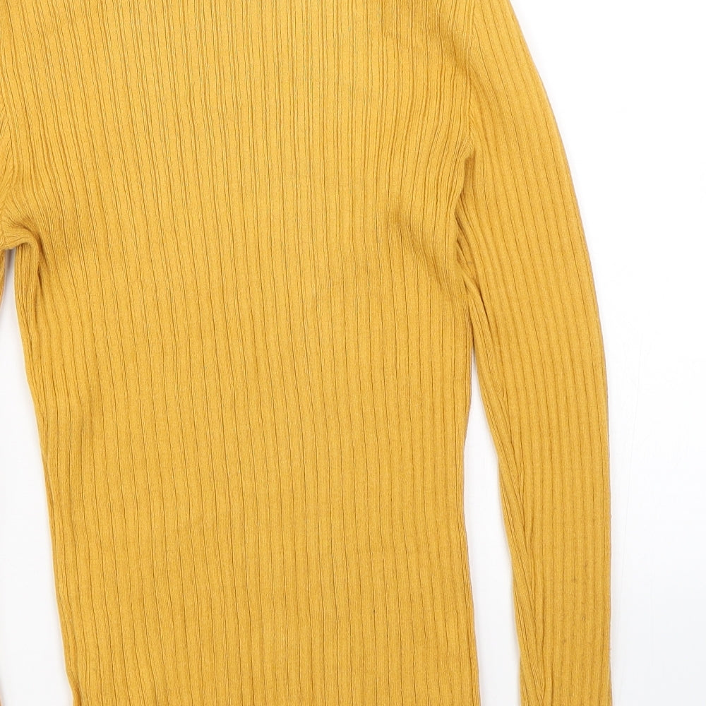 Primark Womens Yellow Striped  Pullover Jumper Size 12