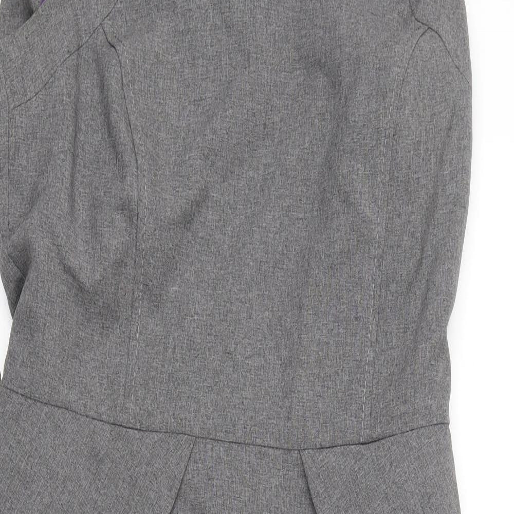 BHS Womens Grey   Pencil Dress  Size 10  - Workwear