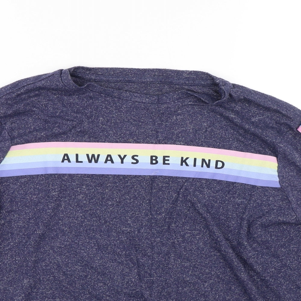 George Womens Blue   Pullover Jumper Size 16  - Rainbow