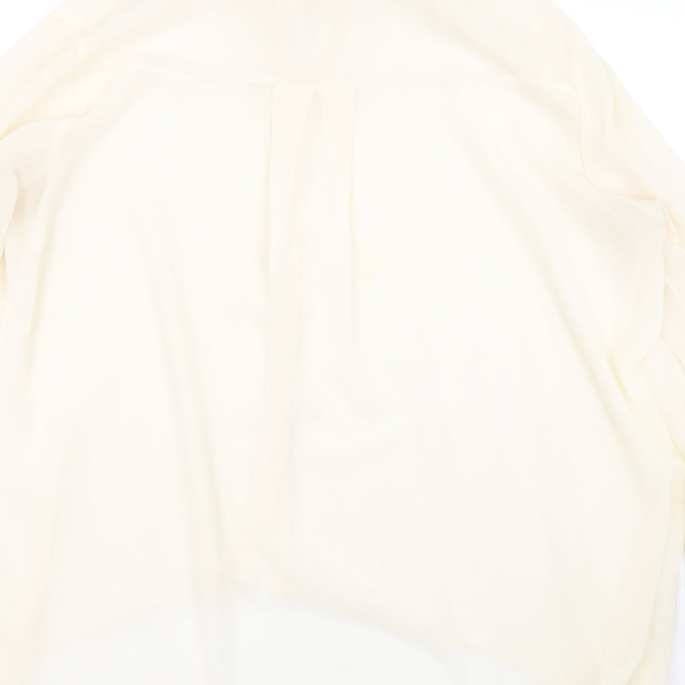 Atmosphere Womens White   Basic Blouse Size 16  - Transparent