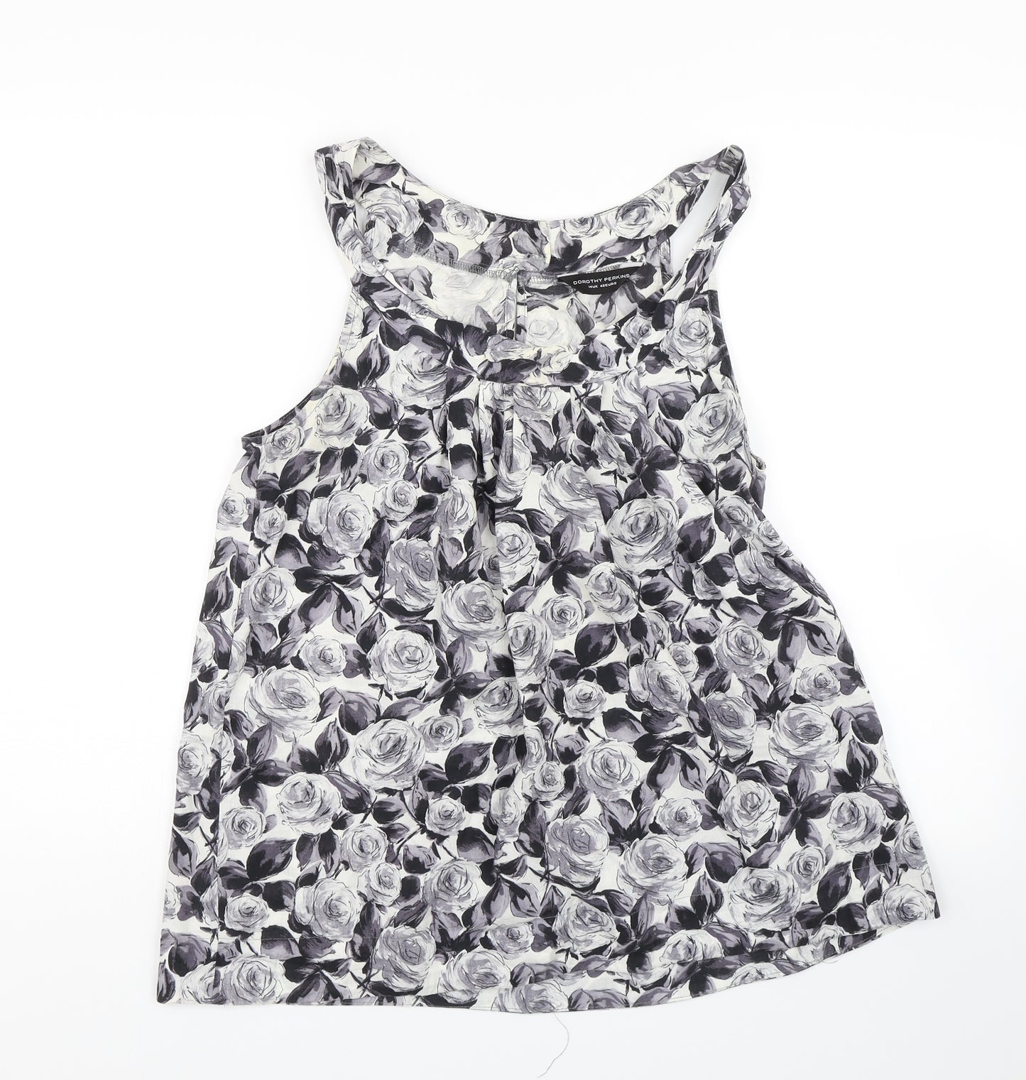 Dorothy Perkins Womens Blue Floral  Basic Tank Size 14