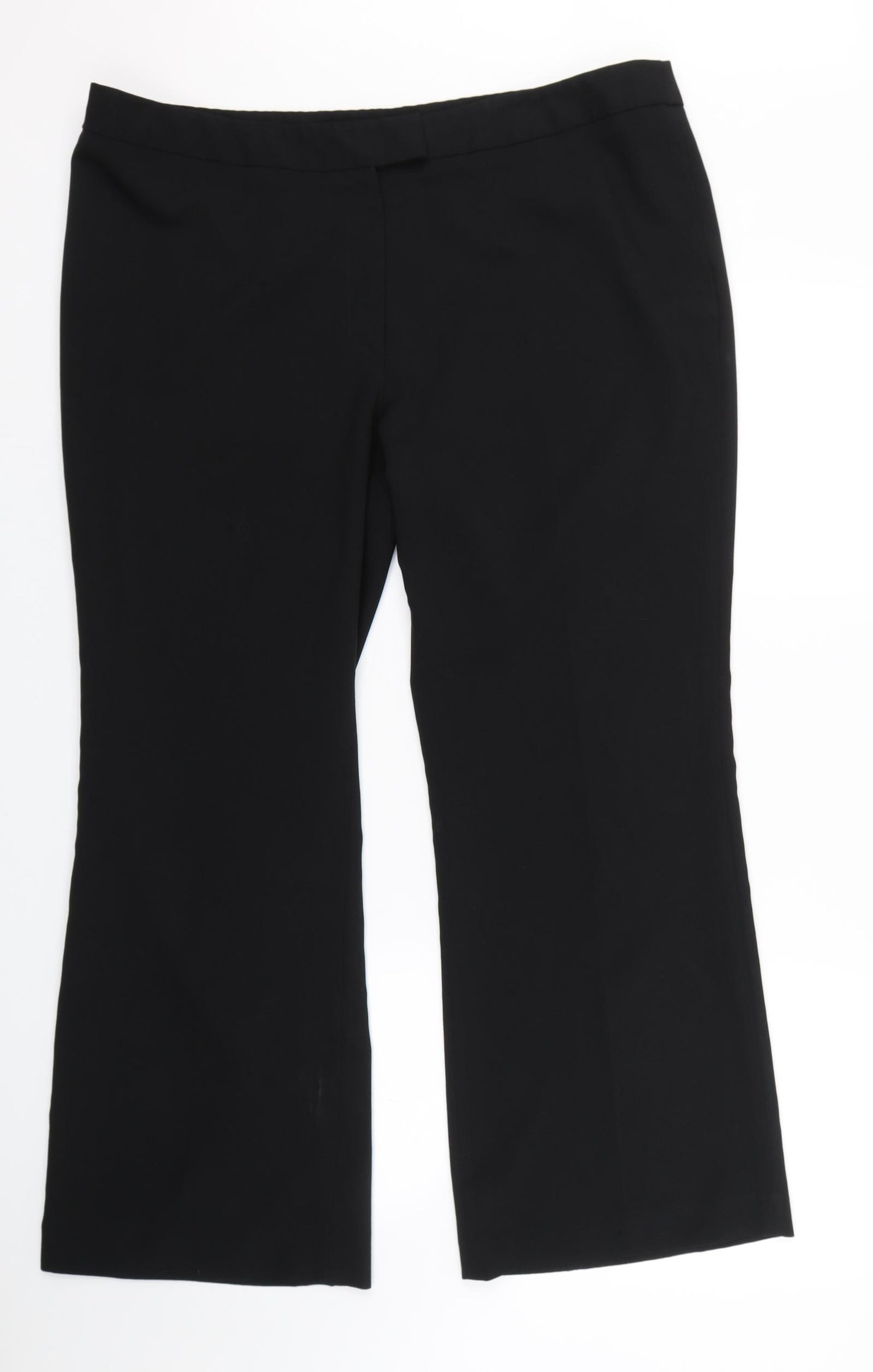 Basics Womens Black   Trousers  Size 18 L28 in