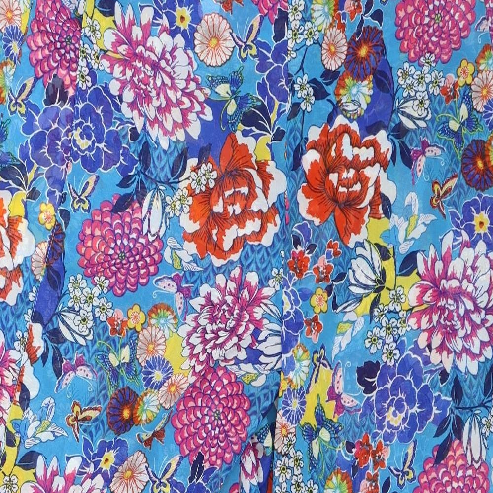 TU Womens Multicoloured Floral  Capri Trousers Size 16 L26 in - Transparent
