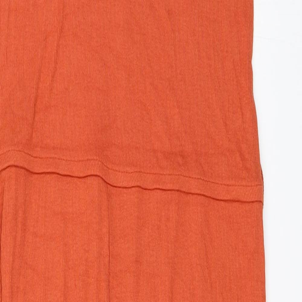 Select Womens Orange Striped  Jumpsuit One-Piece Size 14 L18 in