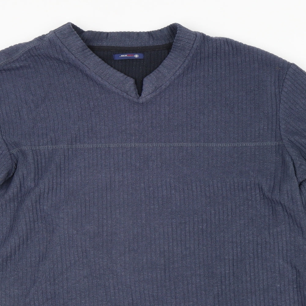 West Womens Blue   Pullover Jumper Size S
