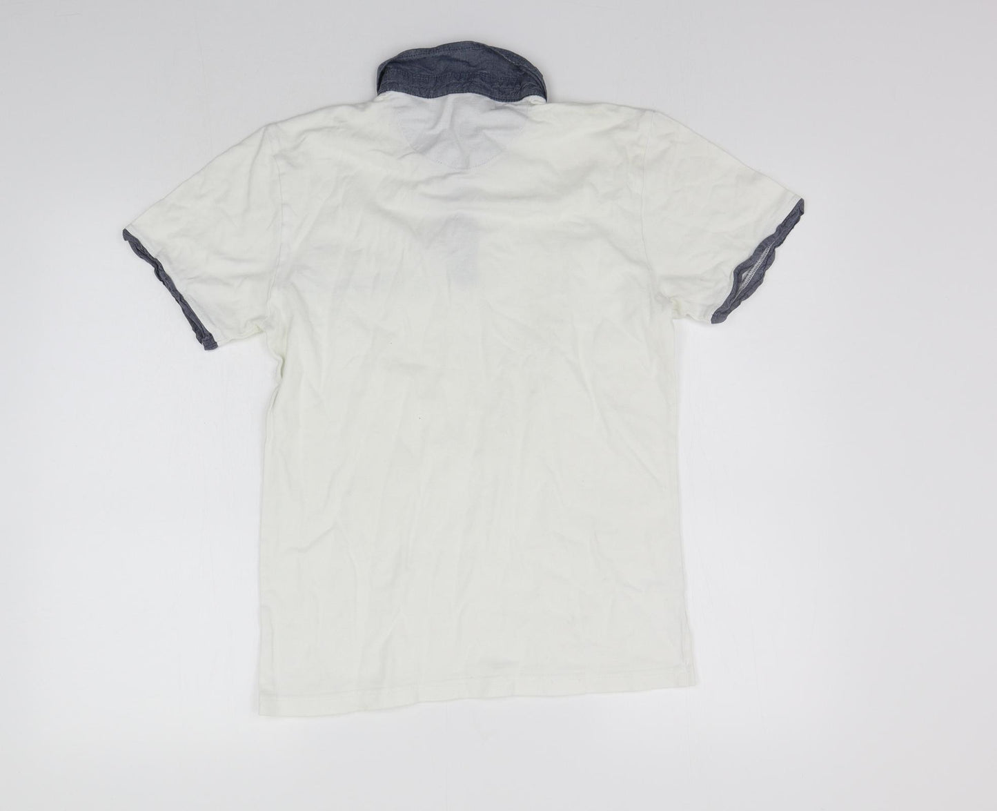 Cedar Wood State Womens White   Basic Polo Size S  - washable mark