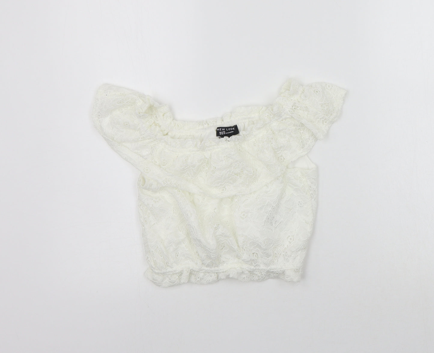 New Look Girls White   Basic T-Shirt Size 9 Years