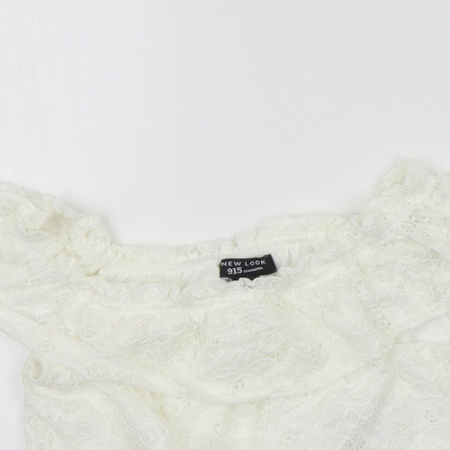 New Look Girls White   Basic T-Shirt Size 9 Years
