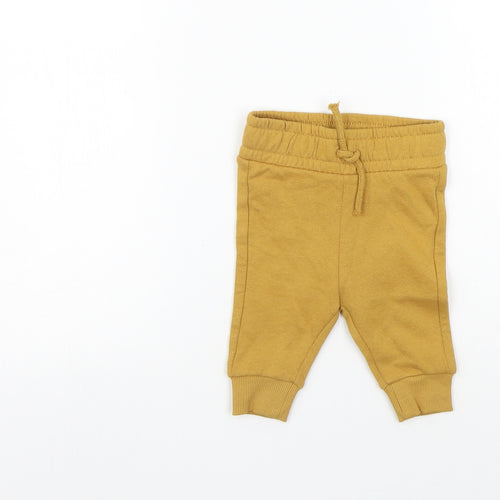 Nutmeg Girls Yellow   Jogger Leggings Size 0-3 Months