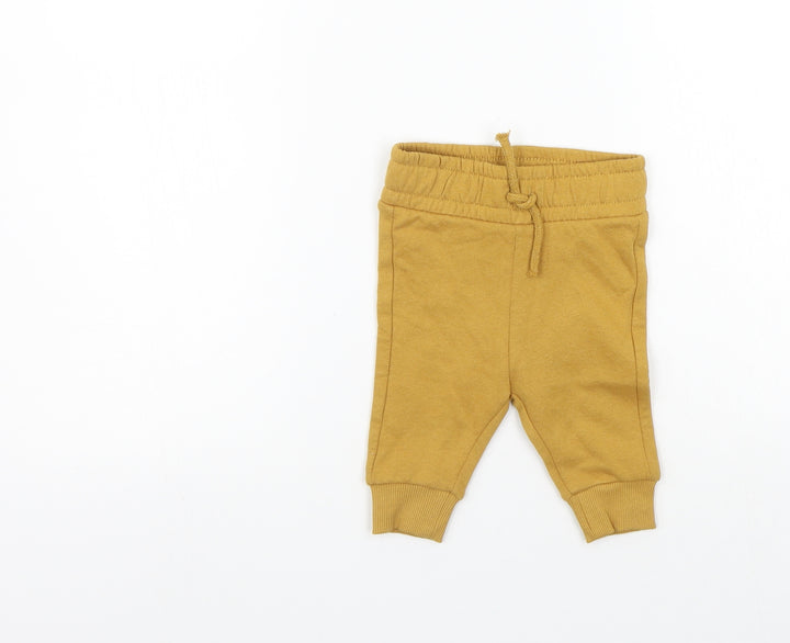 Nutmeg Girls Yellow   Jogger Leggings Size 0-3 Months