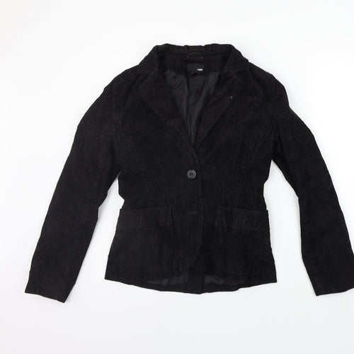 H&M Womens Black   Jacket Coat Size 10