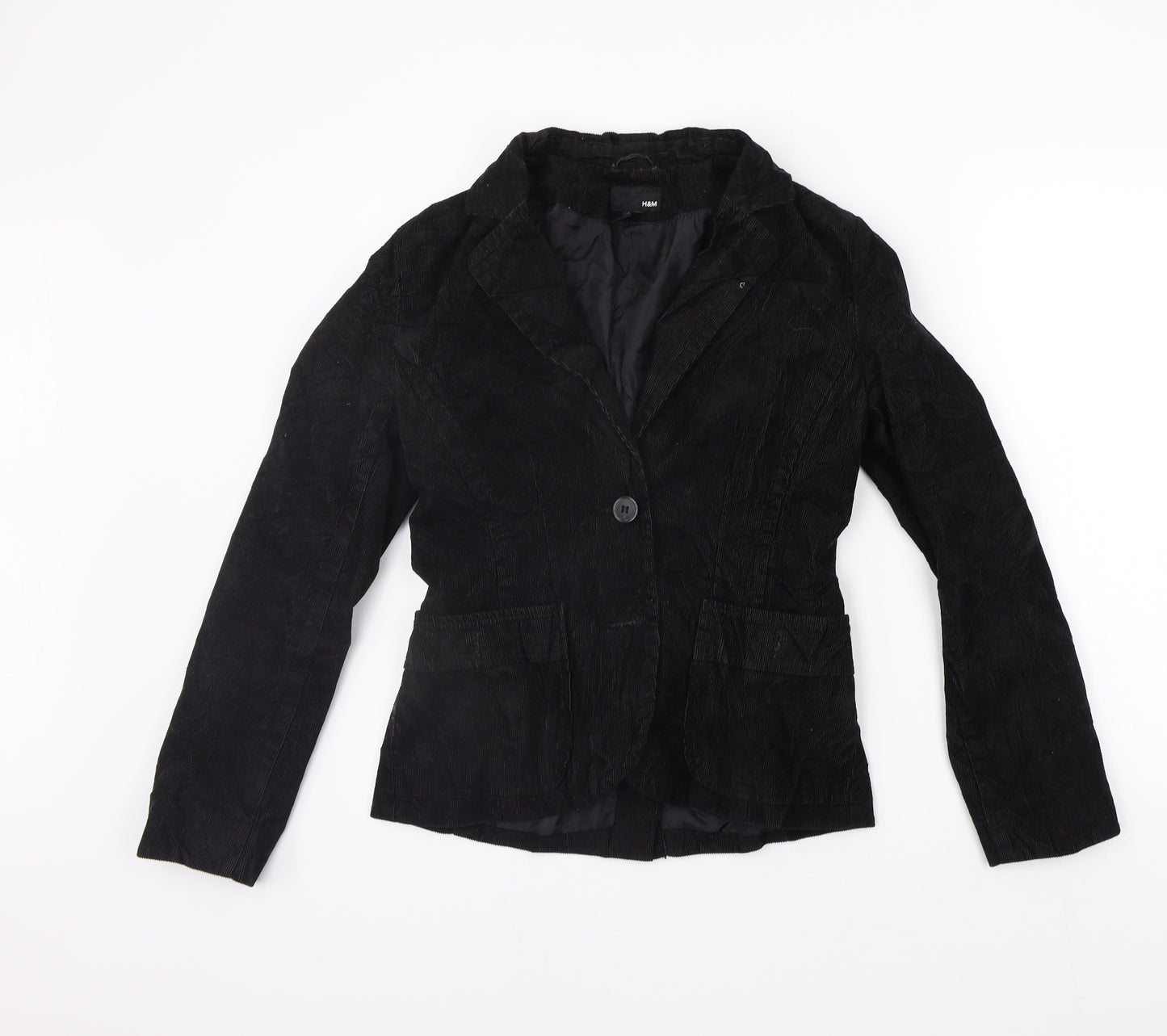 H&M Womens Black   Jacket Coat Size 10