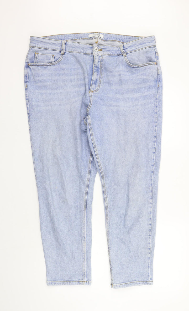 Dorothy Perkins Mens Blue Straight Jeans Size 18 L25 in