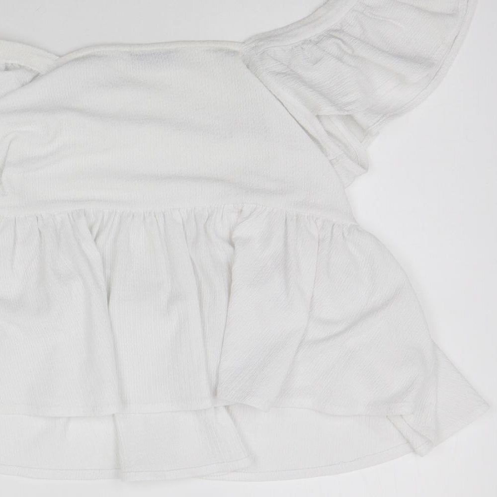 Papaya Womens White   Basic T-Shirt Size 16