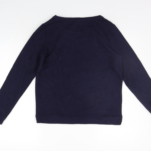 Coercion Womens Blue   Pullover Jumper Size S