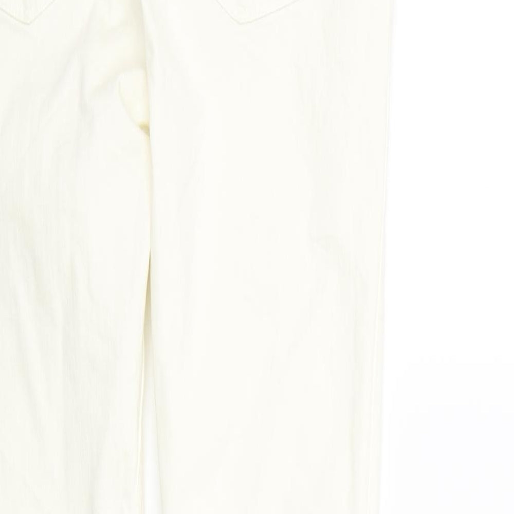 Zara Womens White   Trousers  Size 12 L25 in