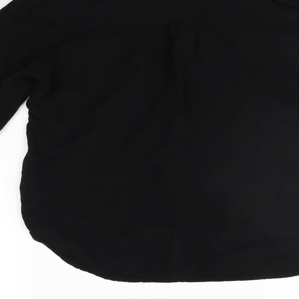 New Look Womens Black   Basic Button-Up Size 8