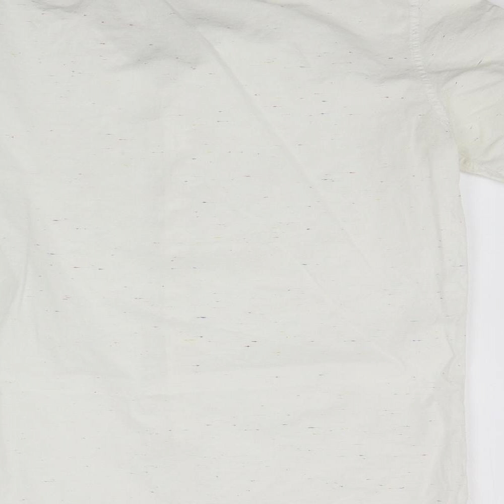 H&M Mens White    Button-Up Size S  - washable mark
