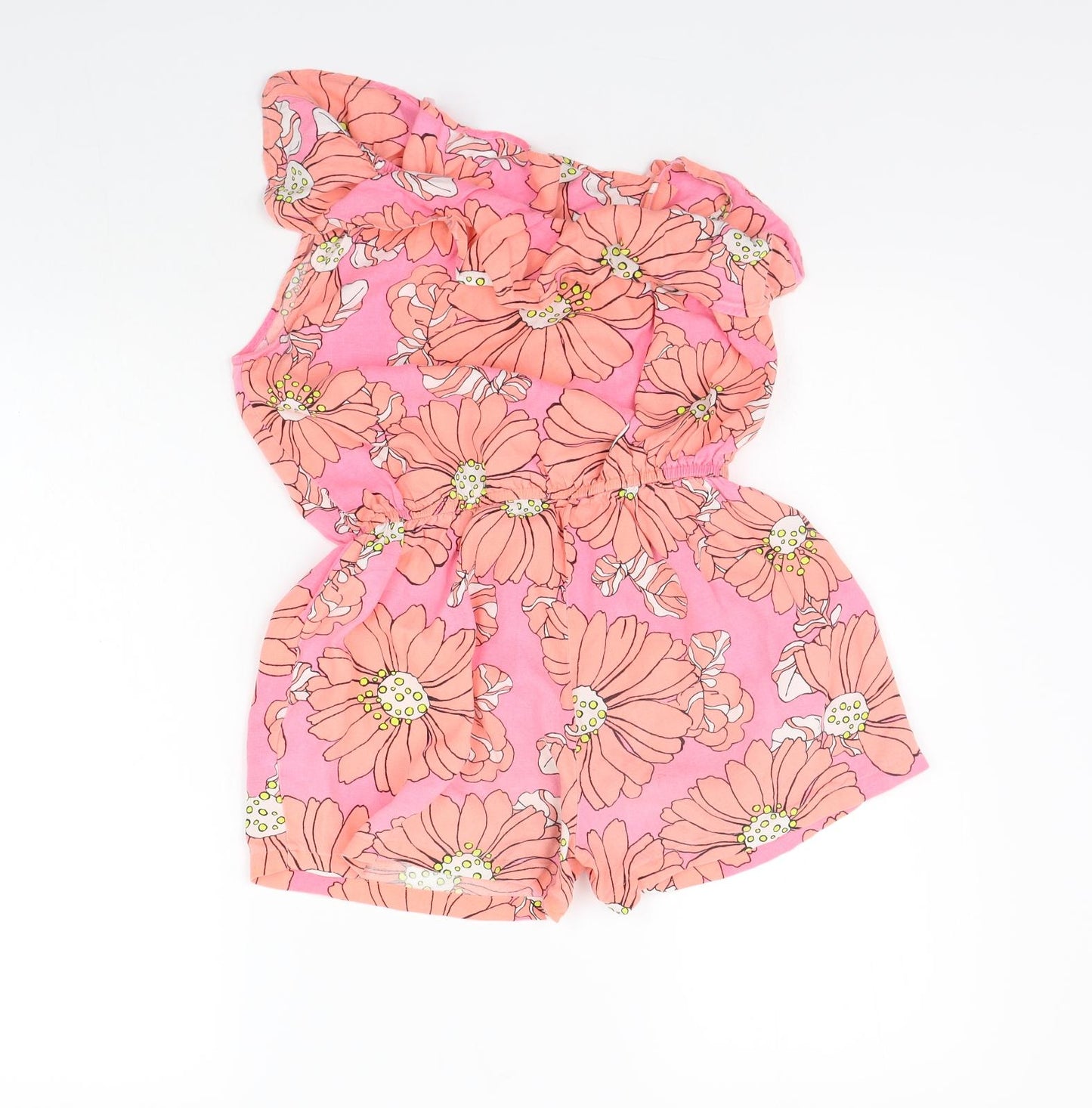 NEXT Girls Pink Geometric  Jumpsuit Outfit/Set Size 10 Years