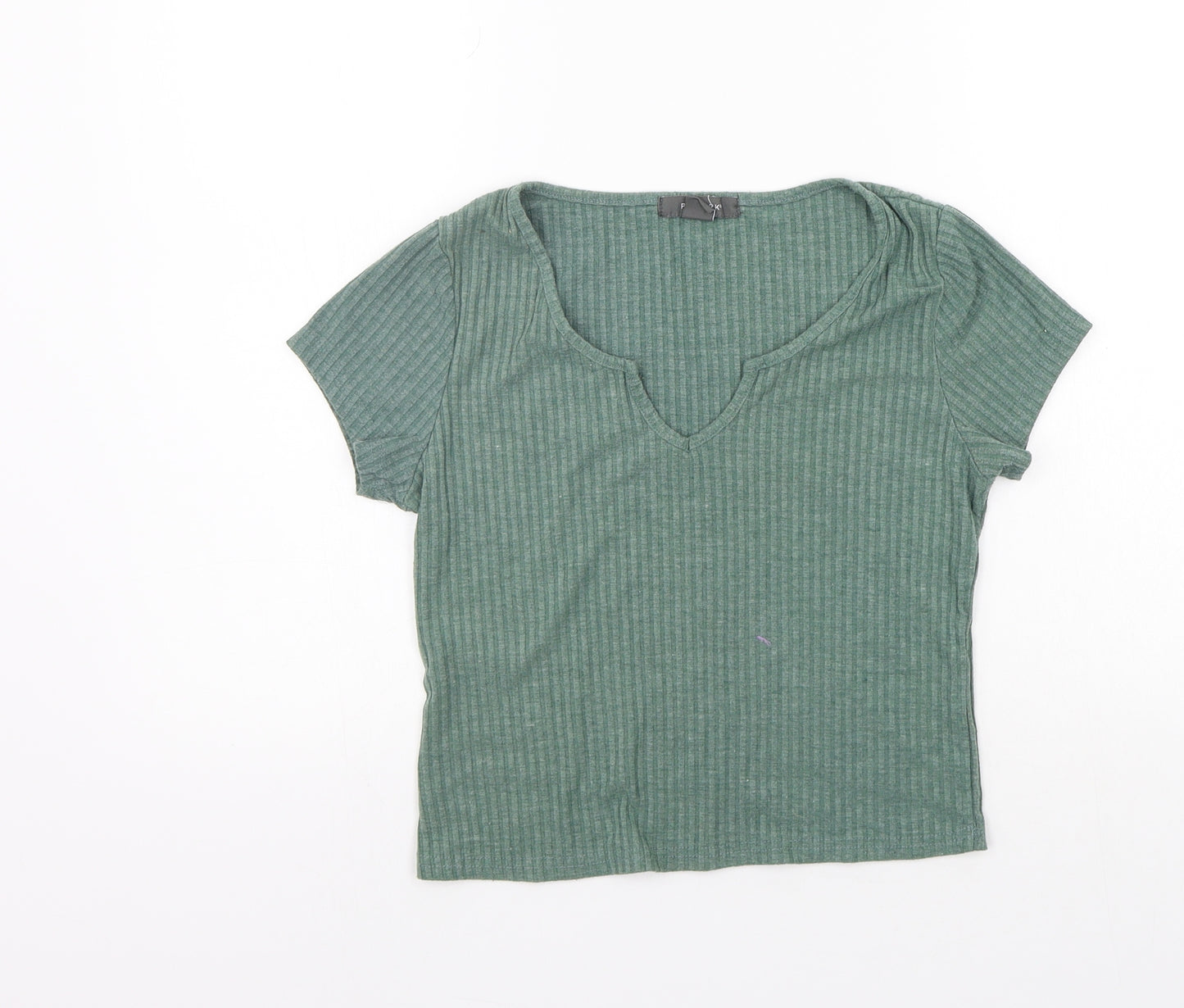PRIMAKR Womens Green   Basic T-Shirt Size S