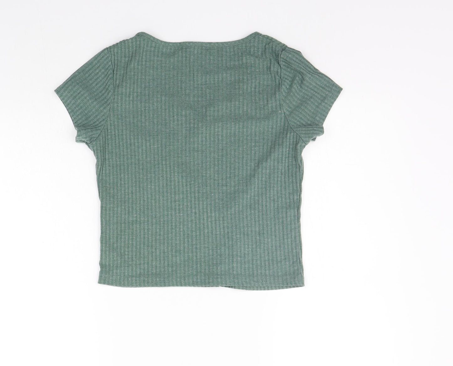 PRIMAKR Womens Green   Basic T-Shirt Size S