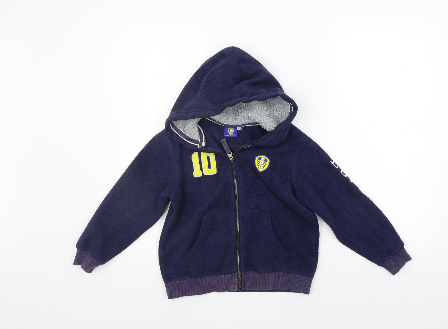 leeds Boys Blue   Full Zip Jumper Size 5-6 Years
