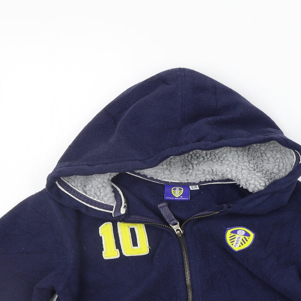 leeds Boys Blue   Full Zip Jumper Size 5-6 Years