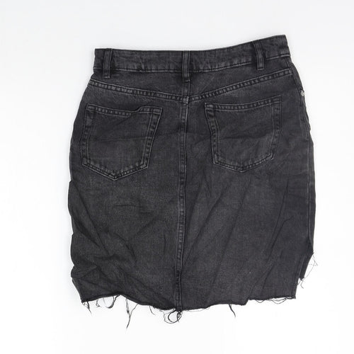 H&M Womens Grey   A-Line Skirt Size 6