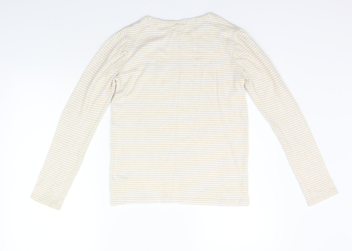 TU Girls Beige Striped  Pullover Jumper Size 12 Years