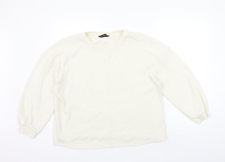 F&F Womens Beige   Pullover Jumper Size 14