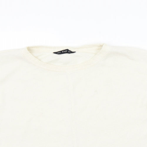 F&F Womens Beige   Pullover Jumper Size 14